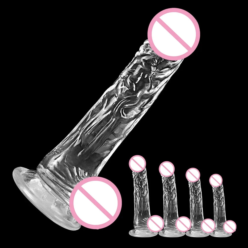 💎 Realistyczne Dildo Jelly z Przyssawką