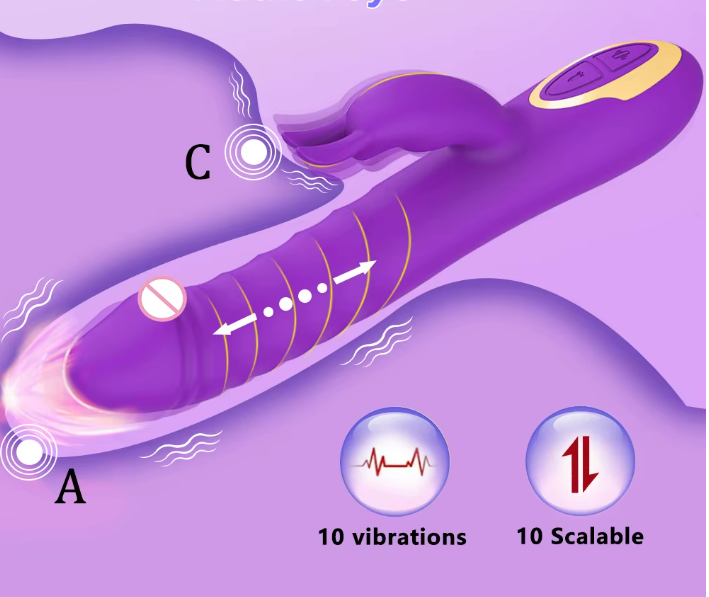 Wibrator, który się rozciąga i skraca – teleskopowy wibrator króliczek z podwójną stymulacją